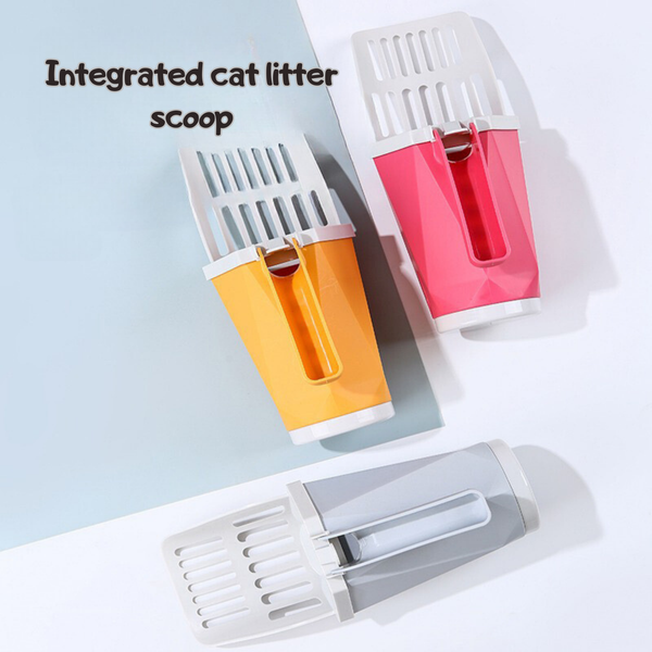 Integrated Cat Litter Shovel