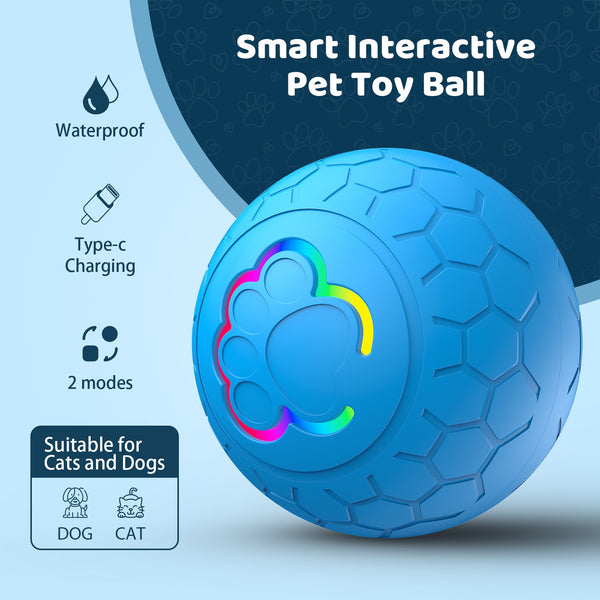 Balle de jouet interactive intelligente pour animaux de compagnie 