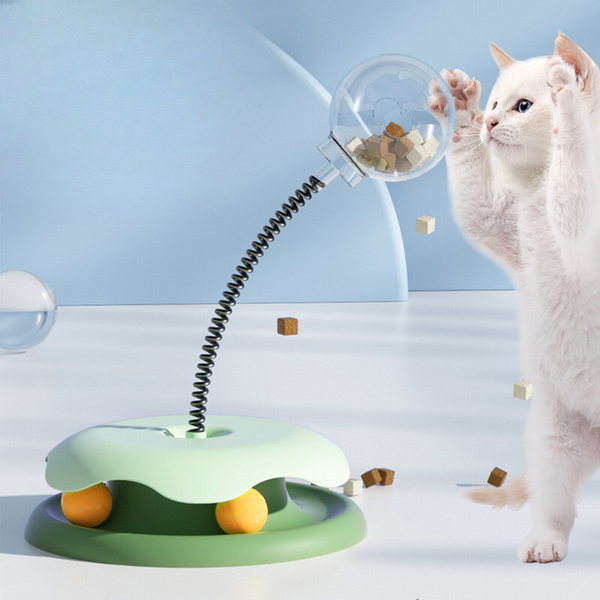 Cat Leakage Food 2 In 1 Toys Turntable Ball