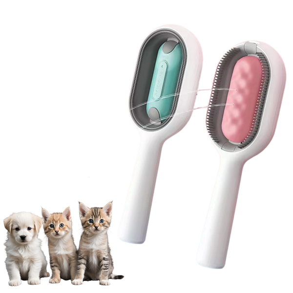 Refillable pet cleaning comb